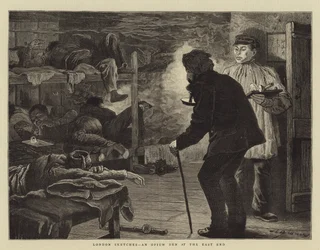 London Sketches, an Opium Den at the East End